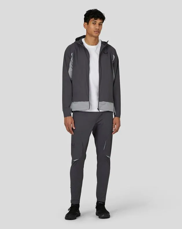 Men Castore Jackets Flex Woven Elevated Jacket 8211 Gunmetal