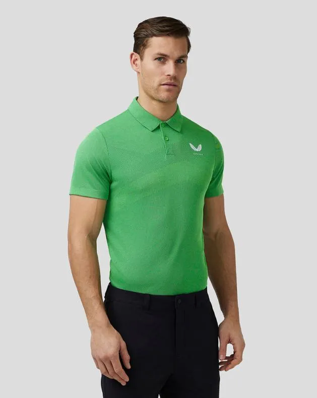 Men Castore Polos Golf Engineered Knit Polo 8211 Green