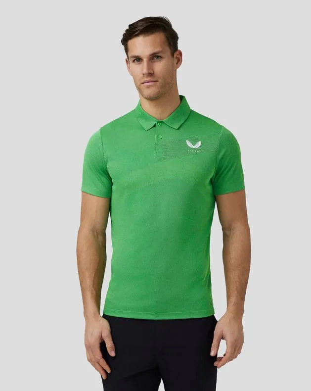 Men Castore Polos Golf Engineered Knit Polo 8211 Green
