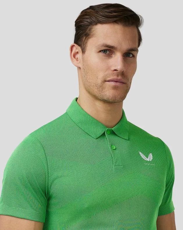 Men Castore Polos Golf Engineered Knit Polo 8211 Green