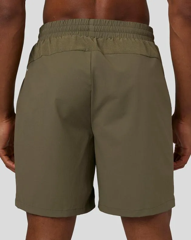 Men Castore Shorts Active Breathable Woven Shorts 8211 Olive