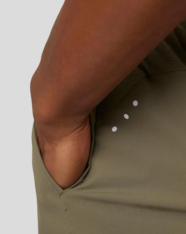 Men Castore Shorts Active Breathable Woven Shorts 8211 Olive