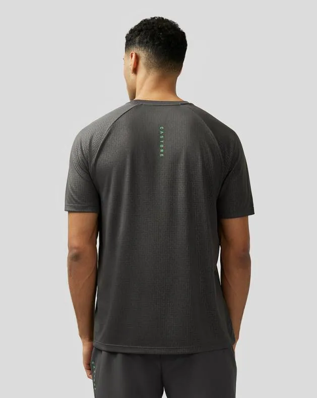 Men Castore Tops Adapt Short Sleeve Printed T Shirt 8211 Gunmetal Grey