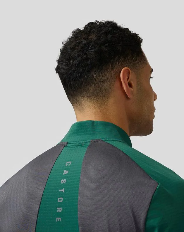 Men Castore Tops Apex Aeromesh Quarter Zip 8211 Green