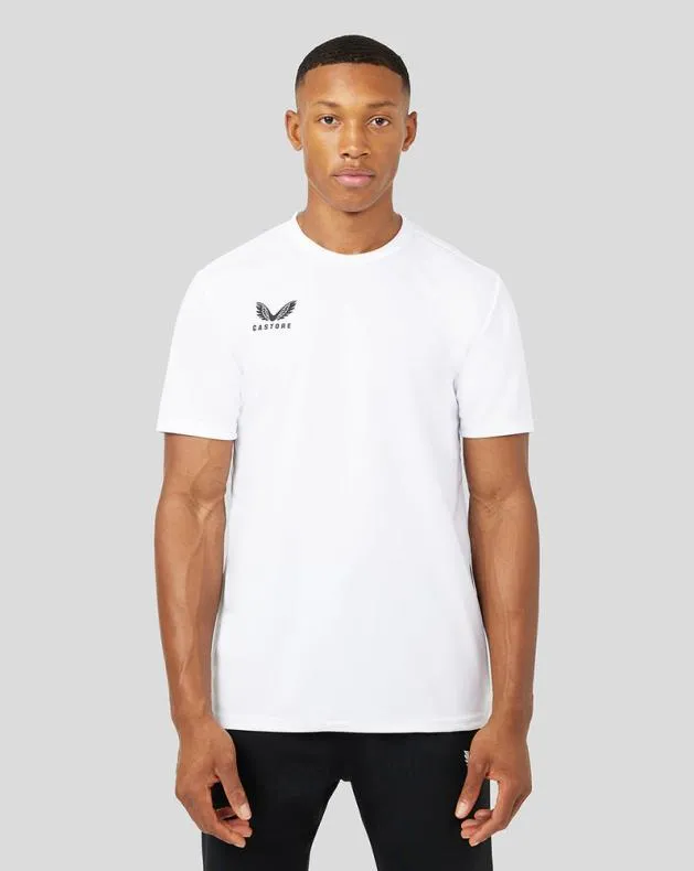 Men Castore Tops White Short Sleeve Core Training Tee