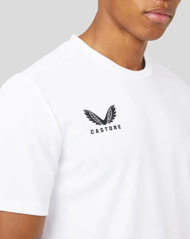 Men Castore Tops White Short Sleeve Core Training Tee
