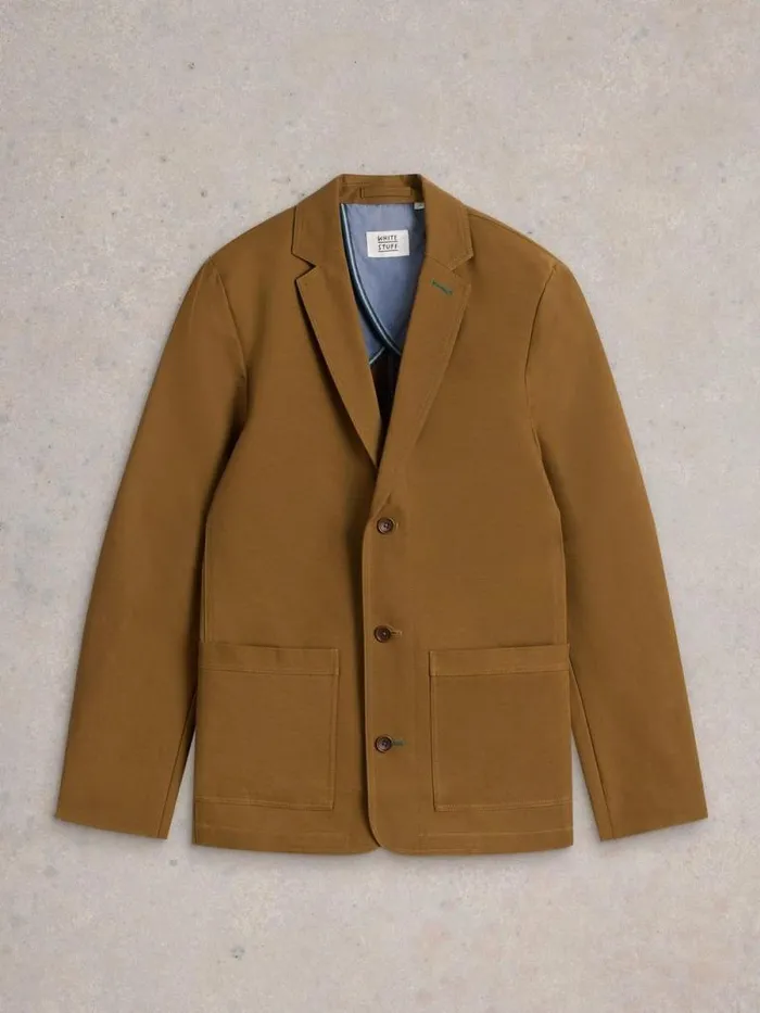 Men Chiltern Cotton Blazer Mid Tan White Stuff Blazers