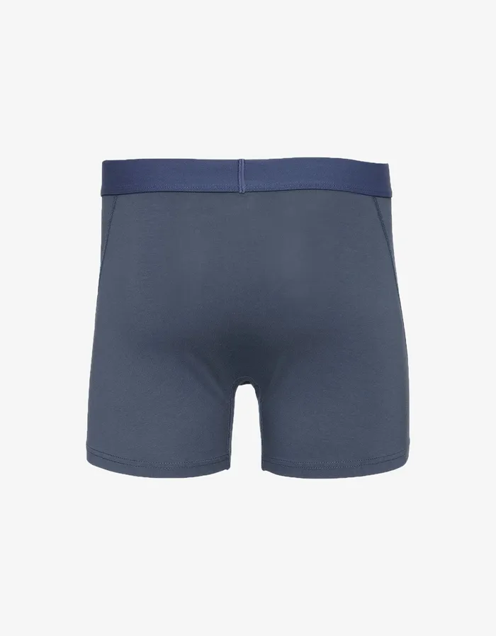 Men Classic Organic Boxer Briefs 8211 Petrol Blue Underwear Colorfulstandard