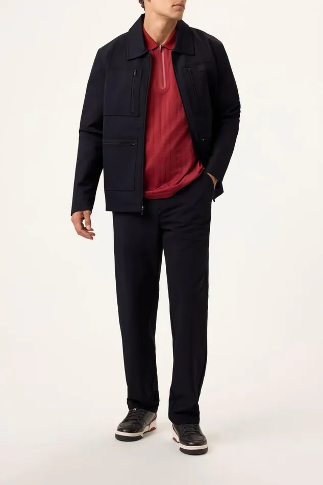 Men Coats and Jackets Fila 4 Pocket Tour Jacket 001 Black