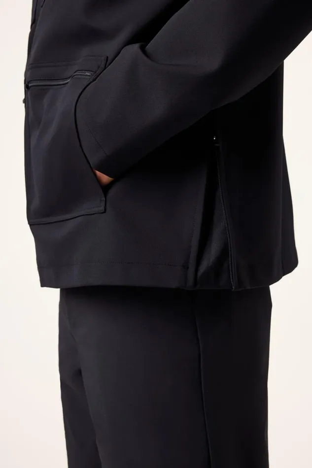 Men Coats and Jackets Fila 4 Pocket Tour Jacket 001 Black