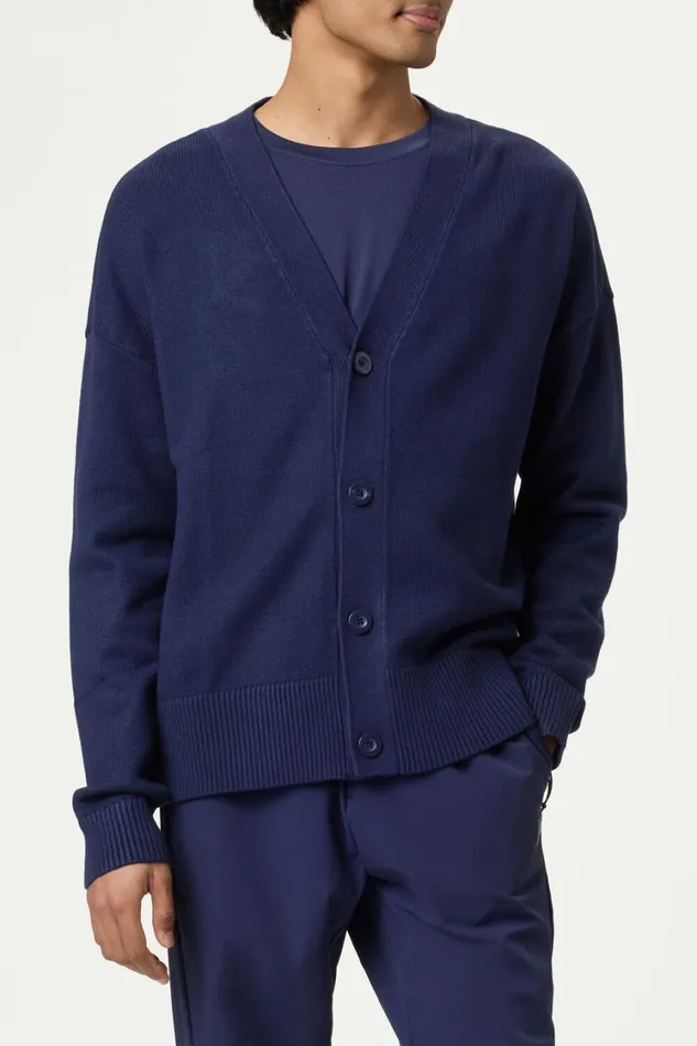 Men Coats and Jackets Fila Baseline Cardigan 400 Fila Navy Men Coats and Jackets Fila Baseline Cardigan 400 Fila Navy