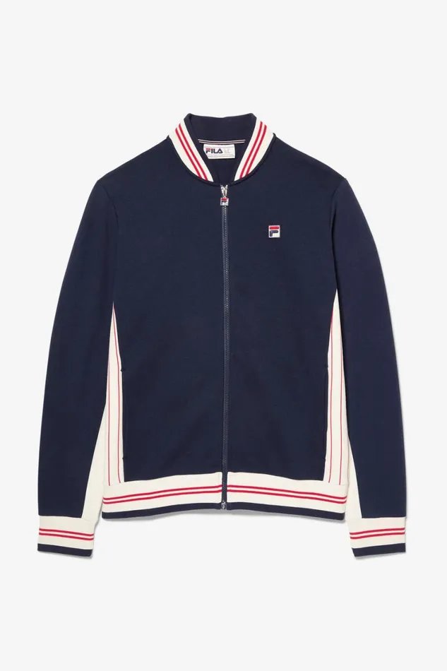 Men Coats and Jackets Fila Settanta Jacket 488 Fila Navy Gardenia Fila Red