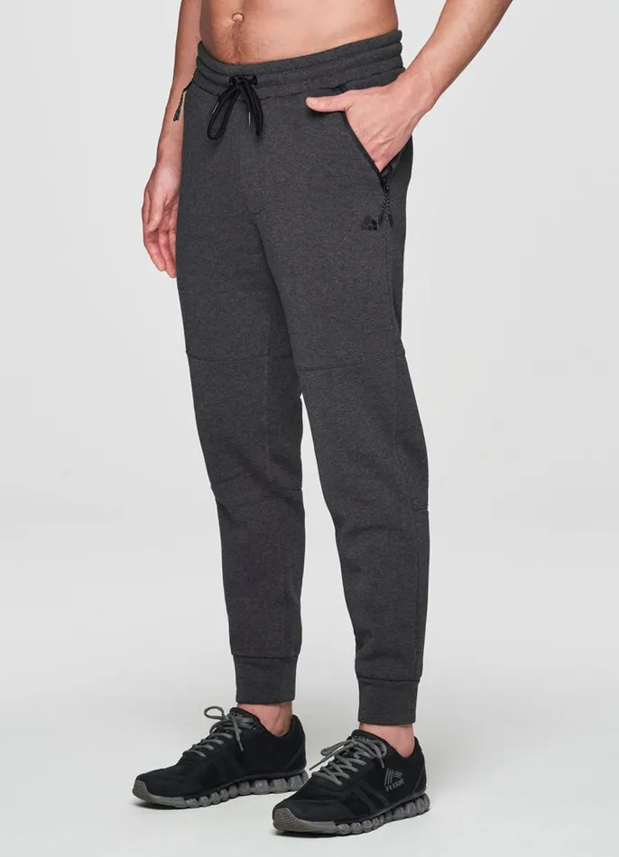 Men Everyday Fleece Zip Pocket Jogger Charcoal RBX Active Pants