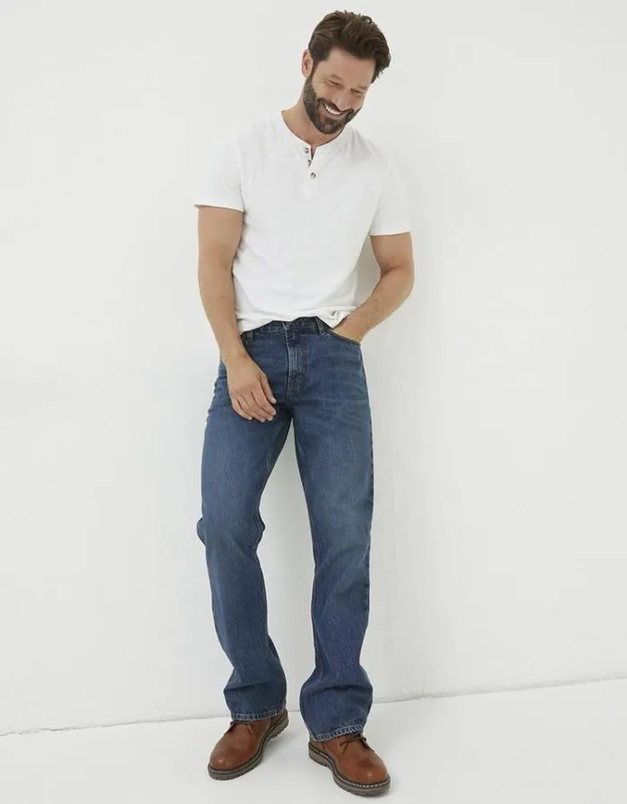 Men FatFace Jeans Bootcut Jeans Indigo Blue