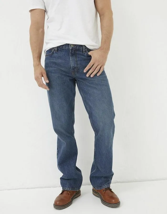 Men FatFace Jeans Bootcut Jeans Indigo Blue