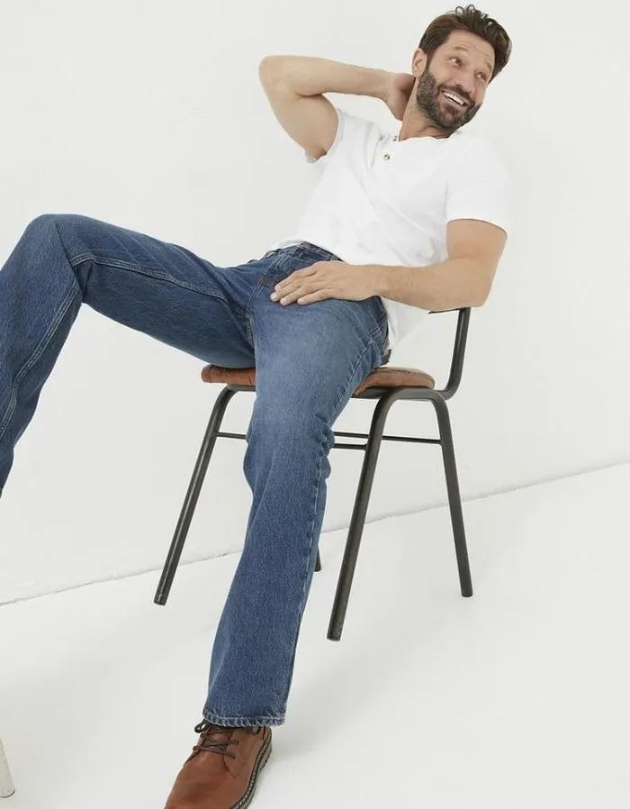 Men FatFace Jeans Bootcut Jeans Indigo Blue