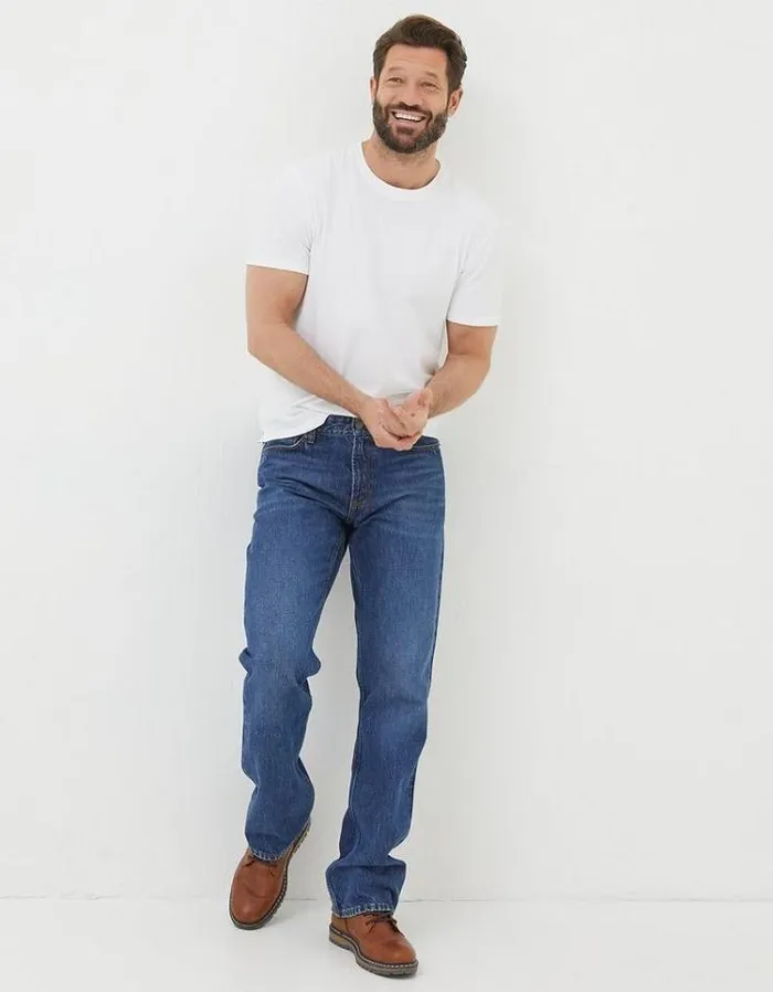 Men FatFace Jeans Bootcut Jeans Stone Wash