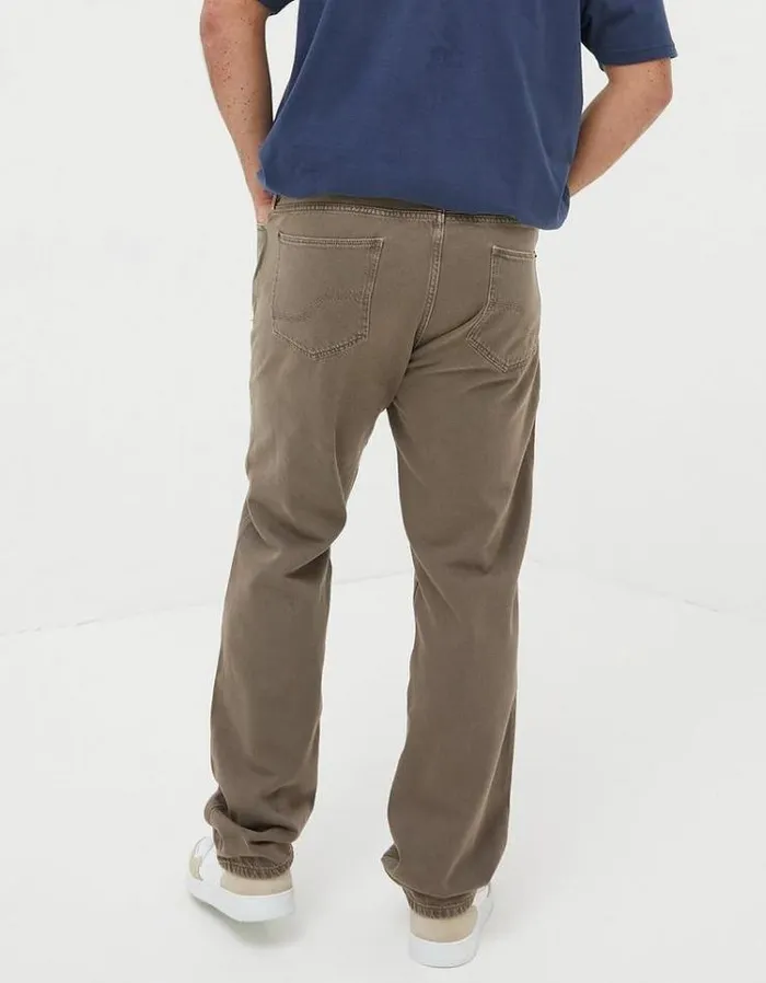 Men FatFace Jeans Straight Fit Barton Jeans Light Brown