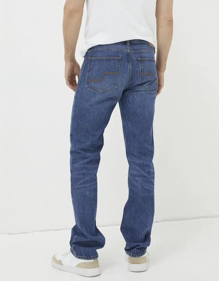 Men FatFace Jeans Straight Fit Jeans Stone Wash
