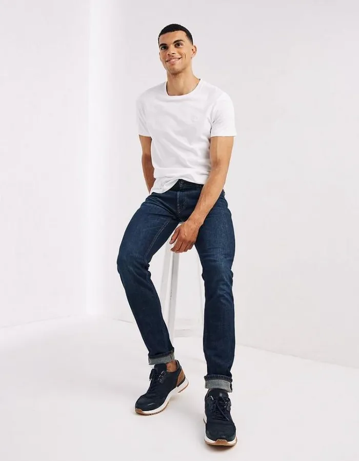 Men FatFace Men039s Sale Lean Slim Dark Vintage Wash Jeans Denim