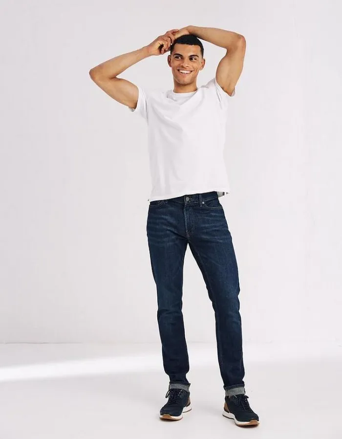Men FatFace Men039s Sale Lean Slim Dark Vintage Wash Jeans Denim