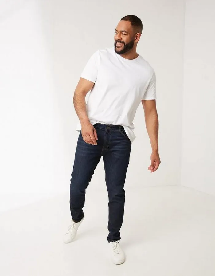 Men FatFace Men039s Sale Lean Slim Dark Vintage Wash Jeans Denim