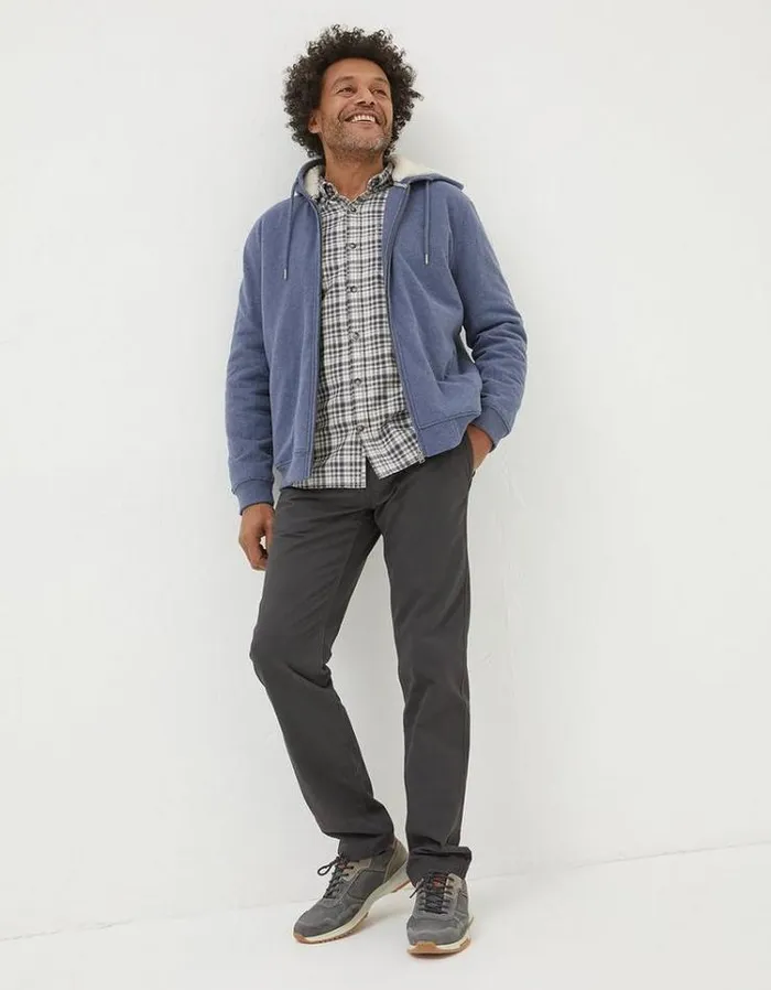 Men FatFace Pants and Chinos Modern Coastal Chinos Dark Grey