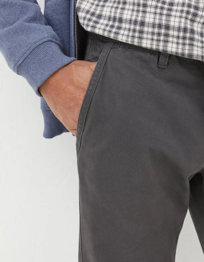 Men FatFace Pants and Chinos Modern Coastal Chinos Dark Grey