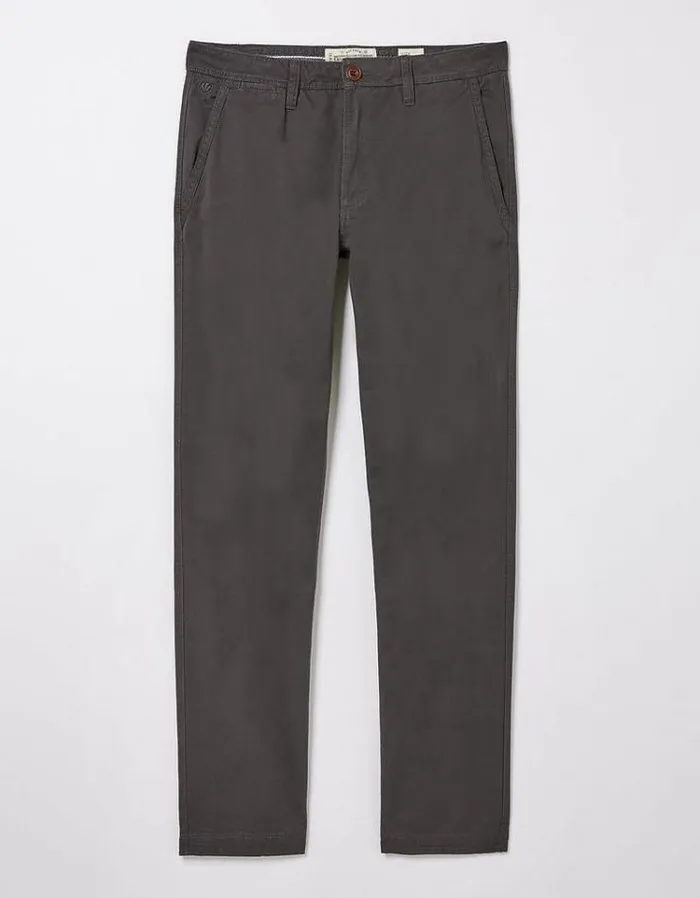 Men FatFace Pants and Chinos Modern Coastal Chinos Dark Grey