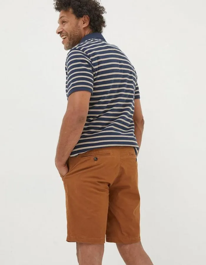 Men FatFace Shorts Mawes Chino Shorts Dark Tan