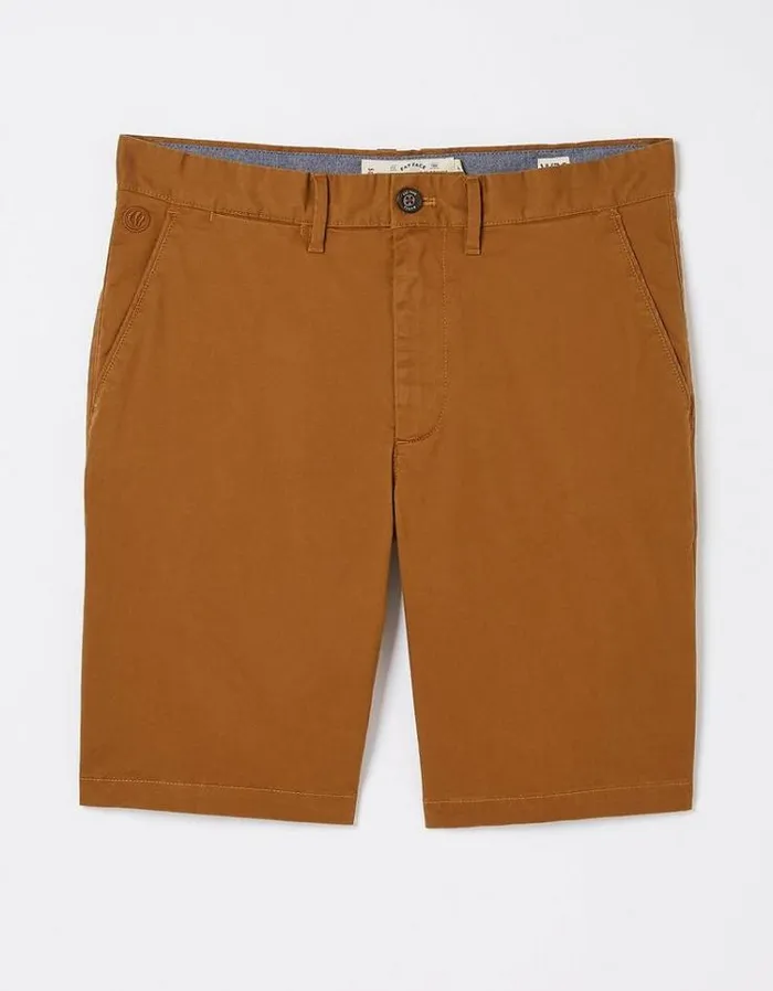 Men FatFace Shorts Mawes Chino Shorts Dark Tan