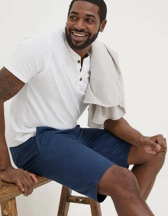 Men FatFace Shorts Seaton Pull On Shorts Navy