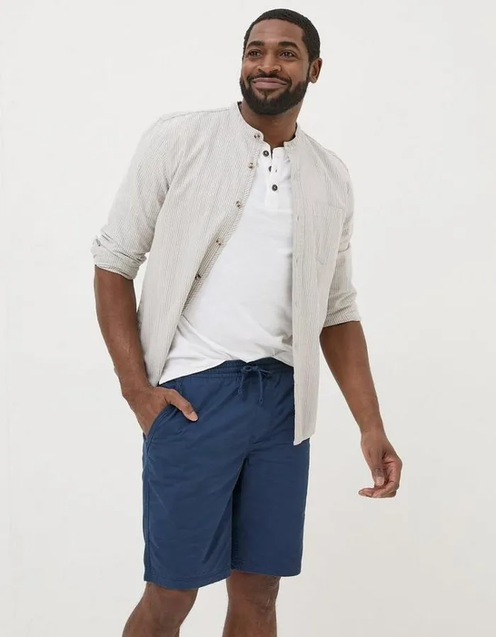 Men FatFace Shorts Seaton Pull On Shorts Navy