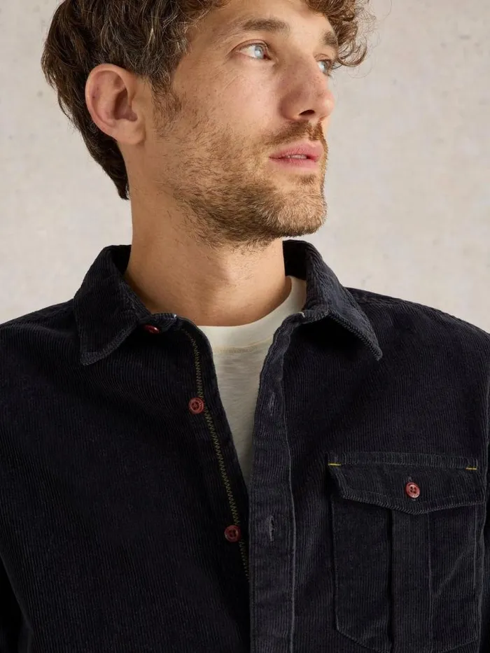Men Griffin Cord Shirt Dark Navy White Stuff Shirts Men Griffin Cord Shirt Dark Navy White Stuff Shirts