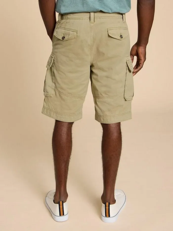 Men Halsall Organic Cargo Short Light Natural White Stuff Shorts