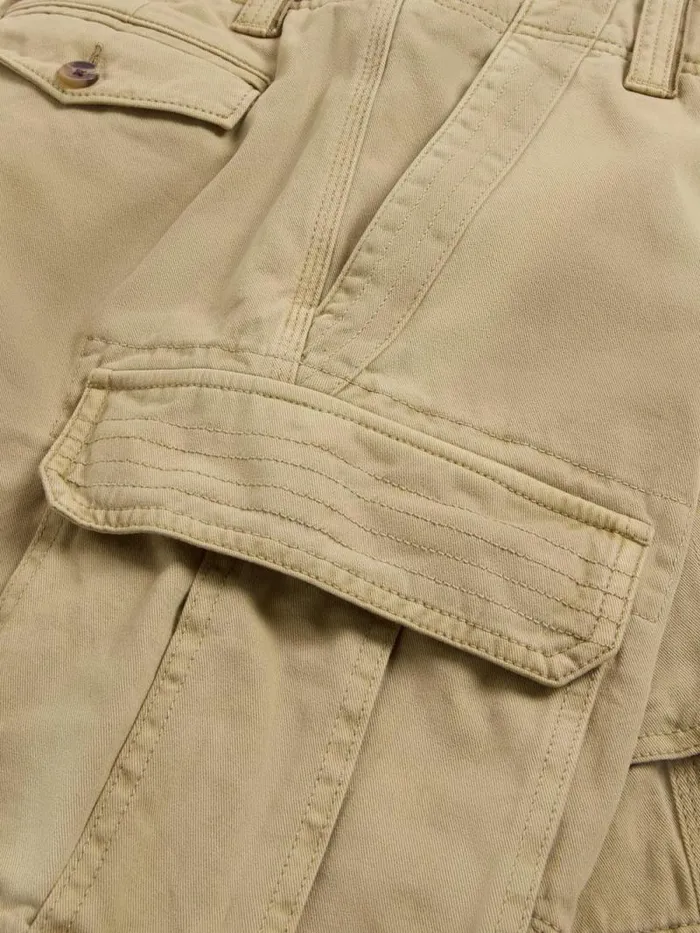 Men Halsall Organic Cargo Short Light Natural White Stuff Shorts
