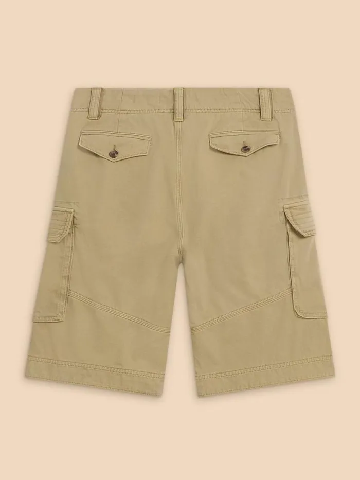 Men Halsall Organic Cargo Short Light Natural White Stuff Shorts