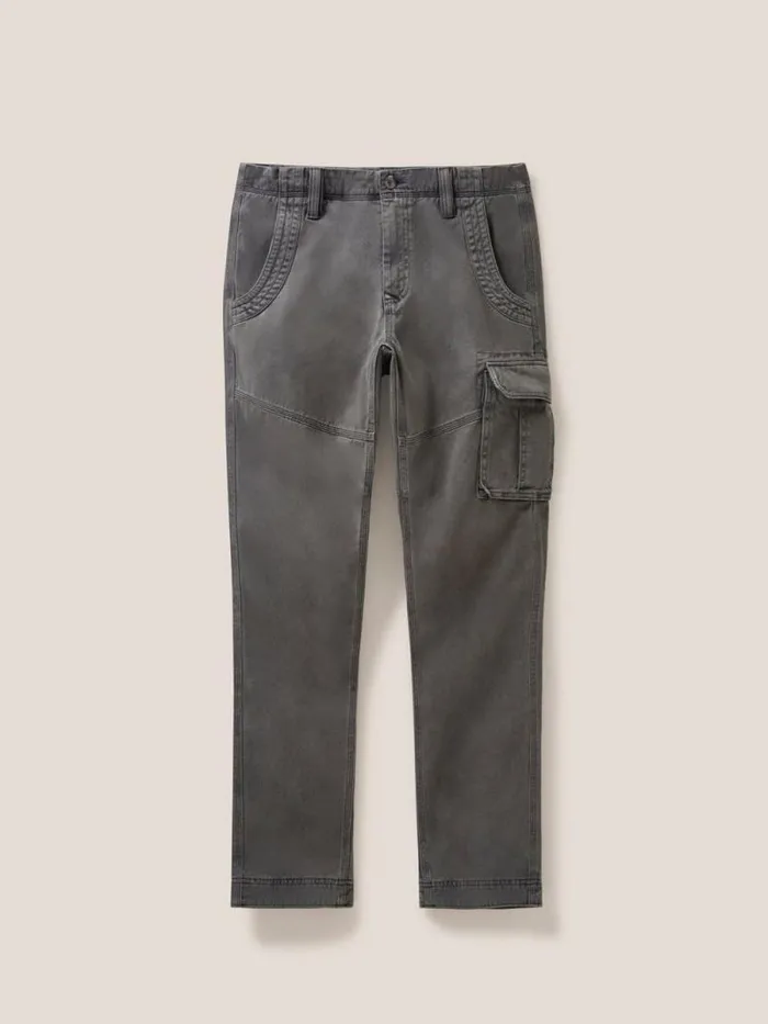 Men Kegworth Organic Cargo Trouser Pure Black White Stuff Trousers Men Kegworth Organic Cargo Trouser Pure Black White Stuff Trousers