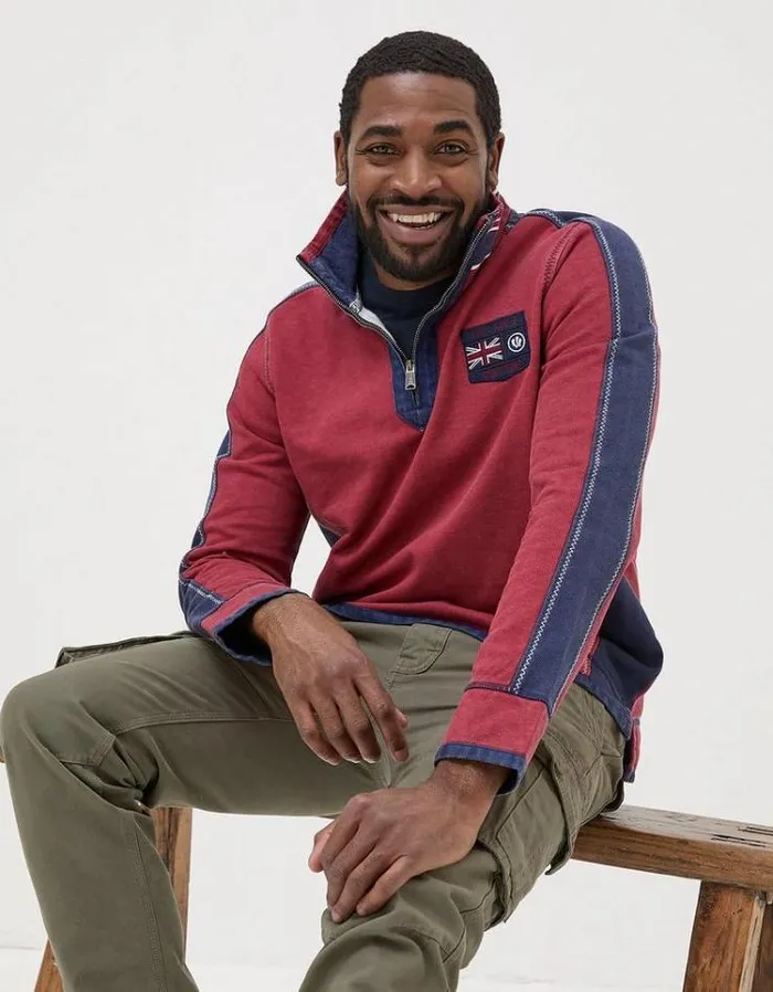 MenKids FatFace Airlie Sweatshirt Airlie UK Sweatshirt Red