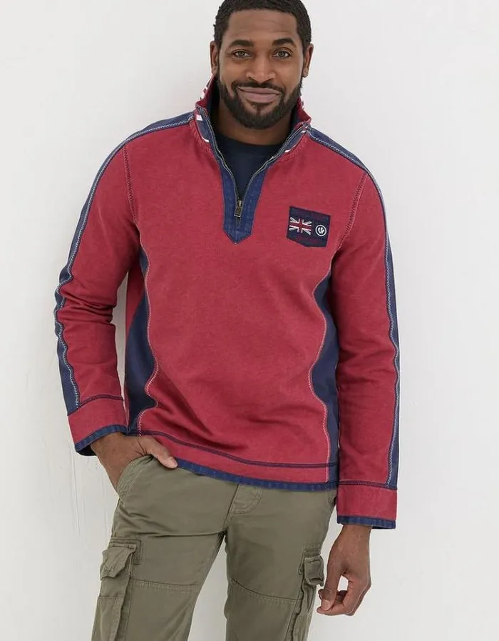 MenKids FatFace Airlie Sweatshirt Airlie UK Sweatshirt Red