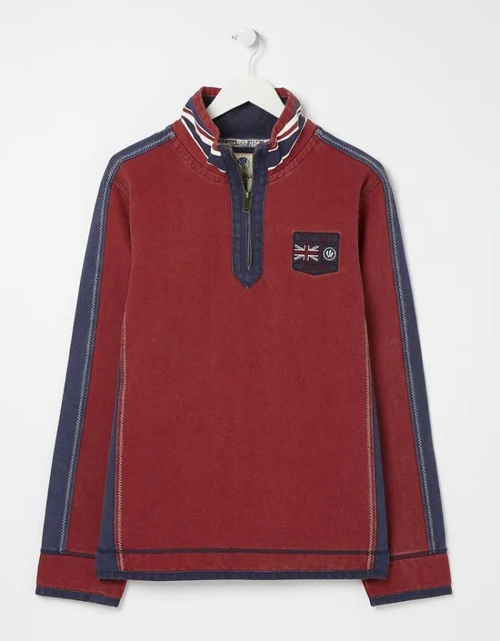 MenKids FatFace Airlie Sweatshirt Airlie UK Sweatshirt Red