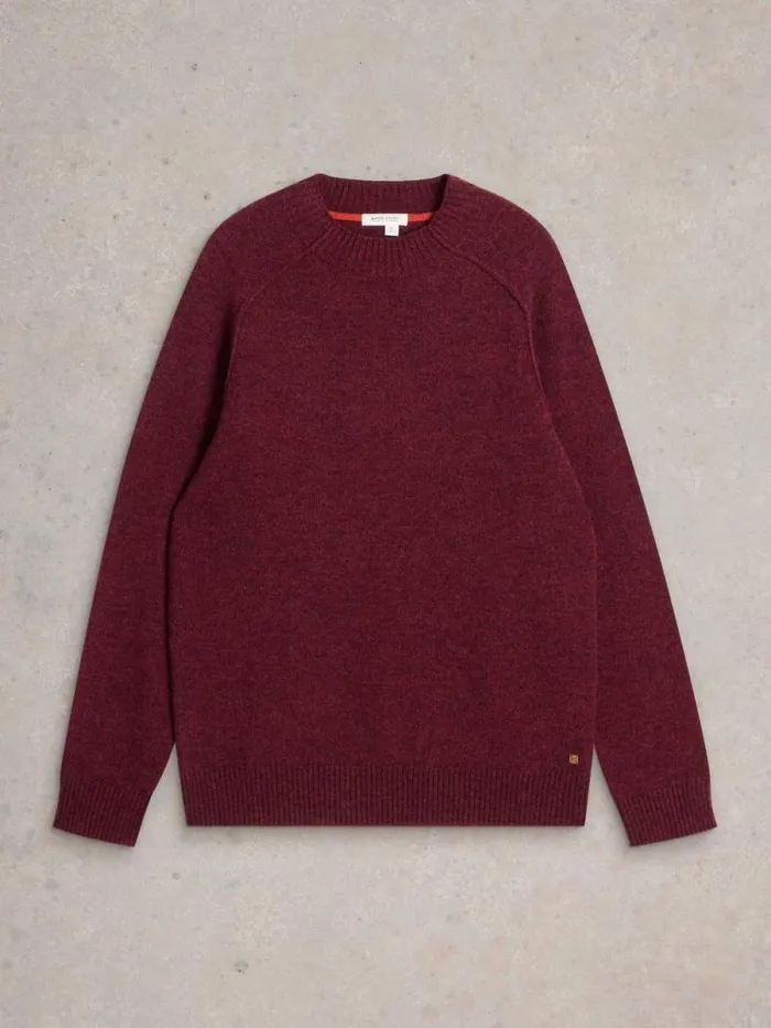 Men Lambswool Mock Neck Jumper Dk Plum White Stuff Knitwear Men Lambswool Mock Neck Jumper Dk Plum White Stuff Knitwear