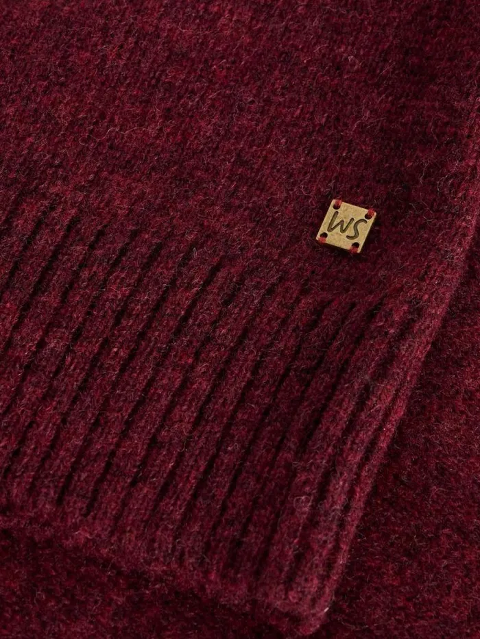 Men Lambswool Mock Neck Jumper Dk Plum White Stuff Knitwear Men Lambswool Mock Neck Jumper Dk Plum White Stuff Knitwear