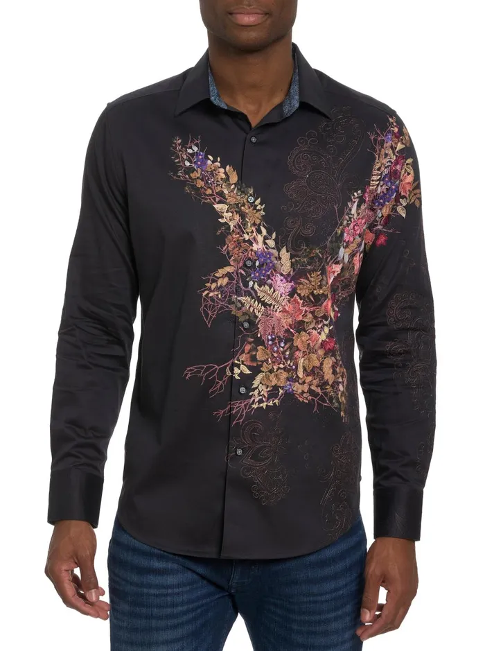 Men Long Sleeve Button Down Shirts Robert Graham AMAIRA LONG SLEEVE BUTTON DOWN SHIRT BIG Multi