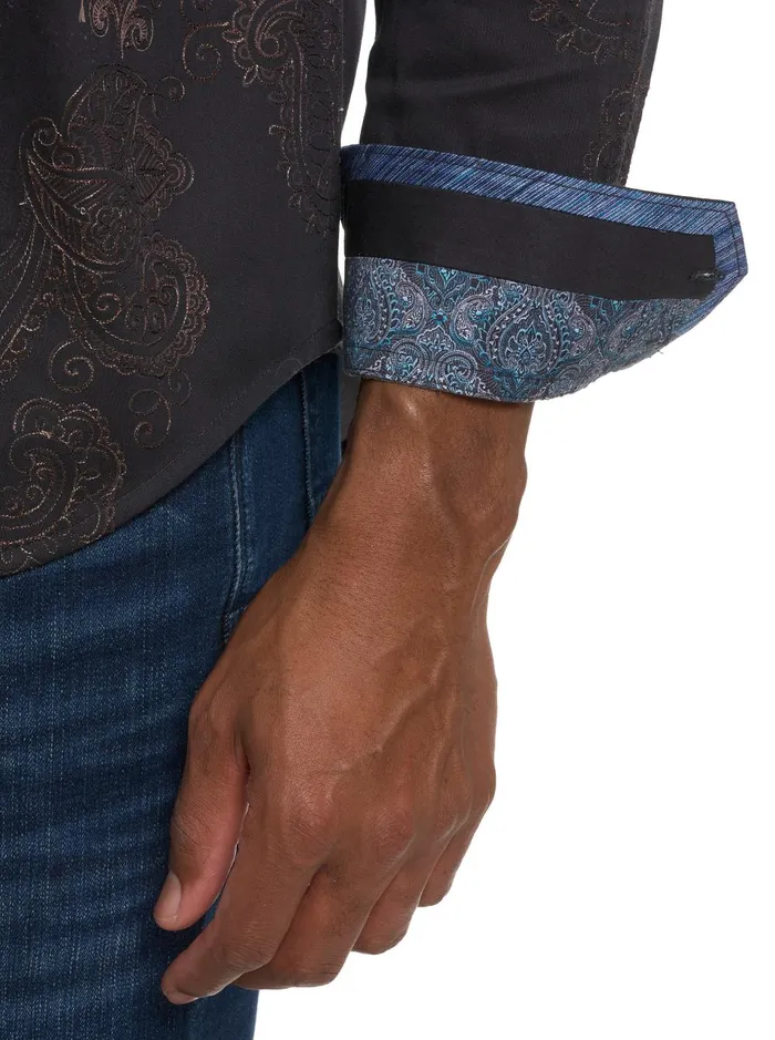 Men Long Sleeve Button Down Shirts Robert Graham AMAIRA LONG SLEEVE BUTTON DOWN SHIRT BIG Multi