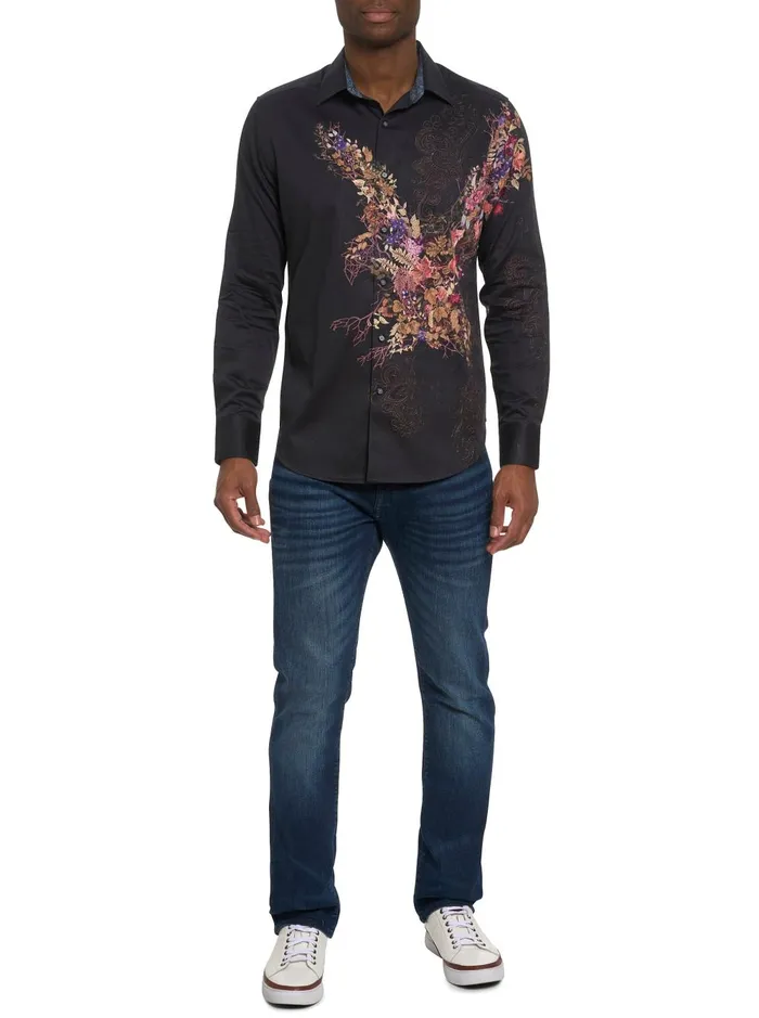 Men Long Sleeve Button Down Shirts Robert Graham AMAIRA LONG SLEEVE BUTTON DOWN SHIRT BIG Multi