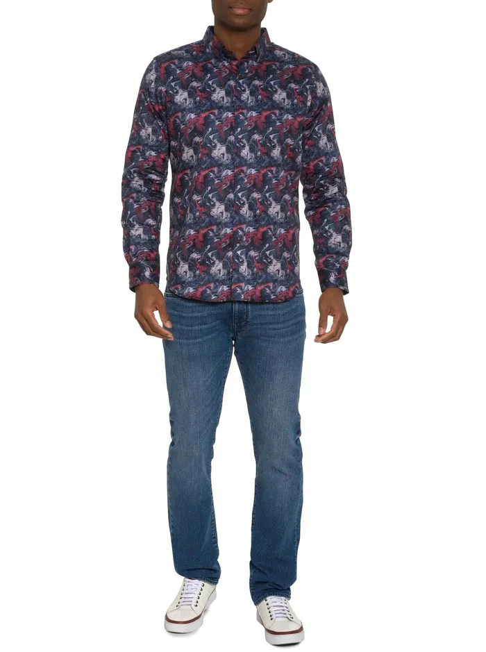 Men Long Sleeve Button Down Shirts Robert Graham CASELLA LONG SLEEVE BUTTON DOWN SHIRT Multi