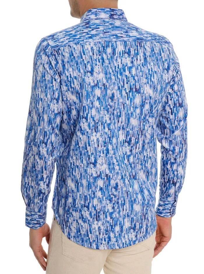 Men Long Sleeve Button Down Shirts Robert Graham DEMERI LONG SLEEVE BUTTON DOWN SHIRT Purple
