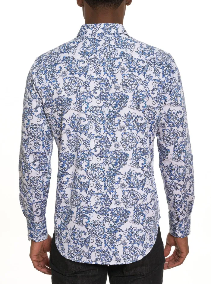 Men Long Sleeve Button Down Shirts Robert Graham DIVAN LONG SLEEVE BUTTON DOWN SHIRT BIG Big