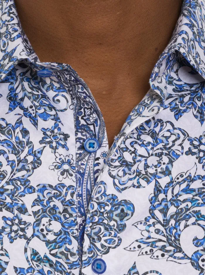 Men Long Sleeve Button Down Shirts Robert Graham DIVAN LONG SLEEVE BUTTON DOWN SHIRT BIG Big